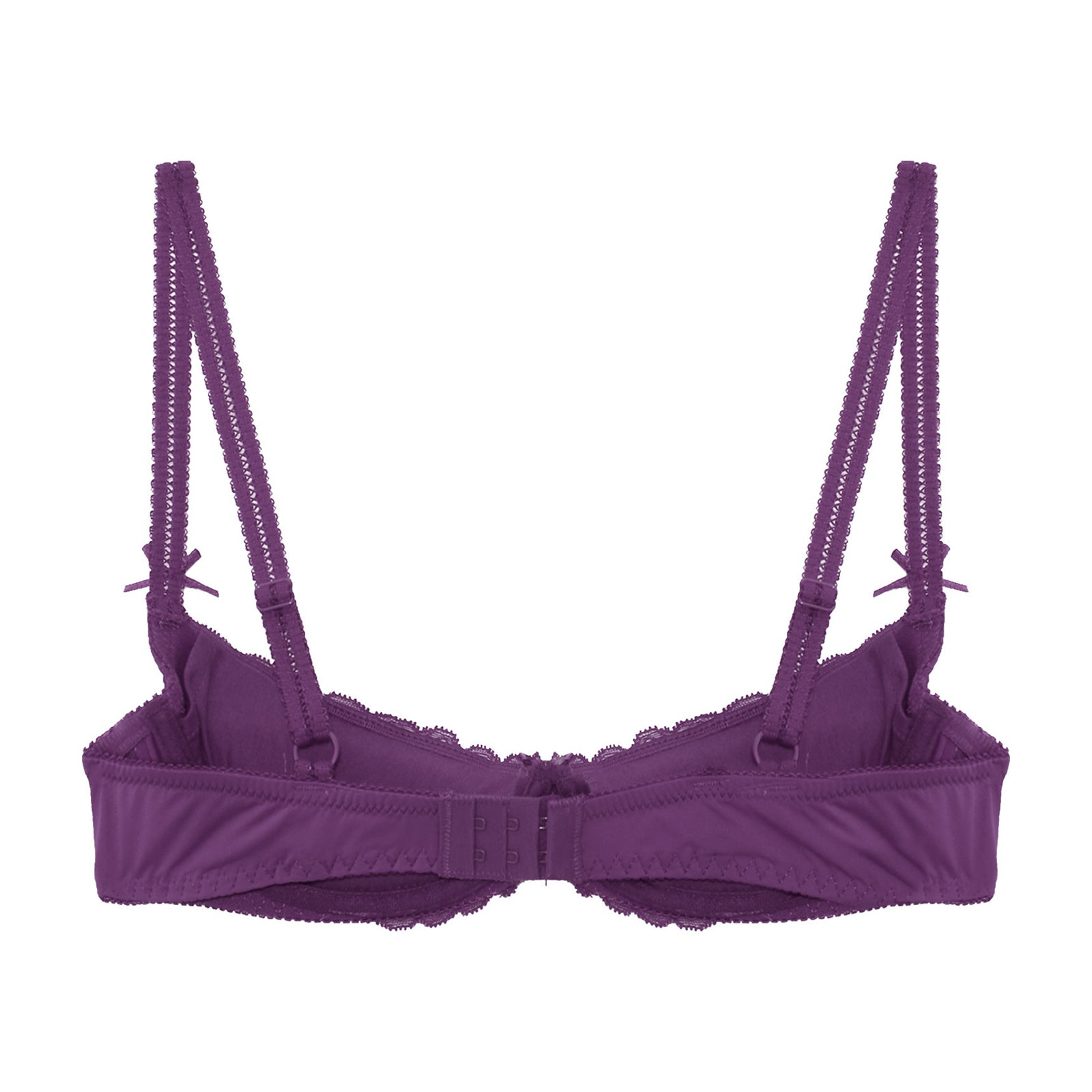 Lace Underwire Half-Cup Push-Up Bra