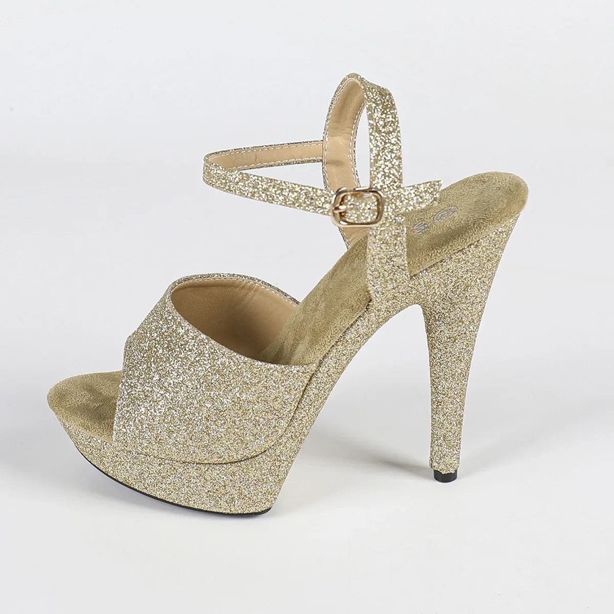 The Stardust Velvet Siren Stiletto – Luxury 13cm Platform Sandal