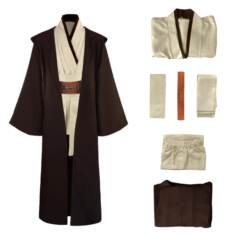 Obi-Wan Kenobi Jedi Cosplay Costume – Unisex Robe Set