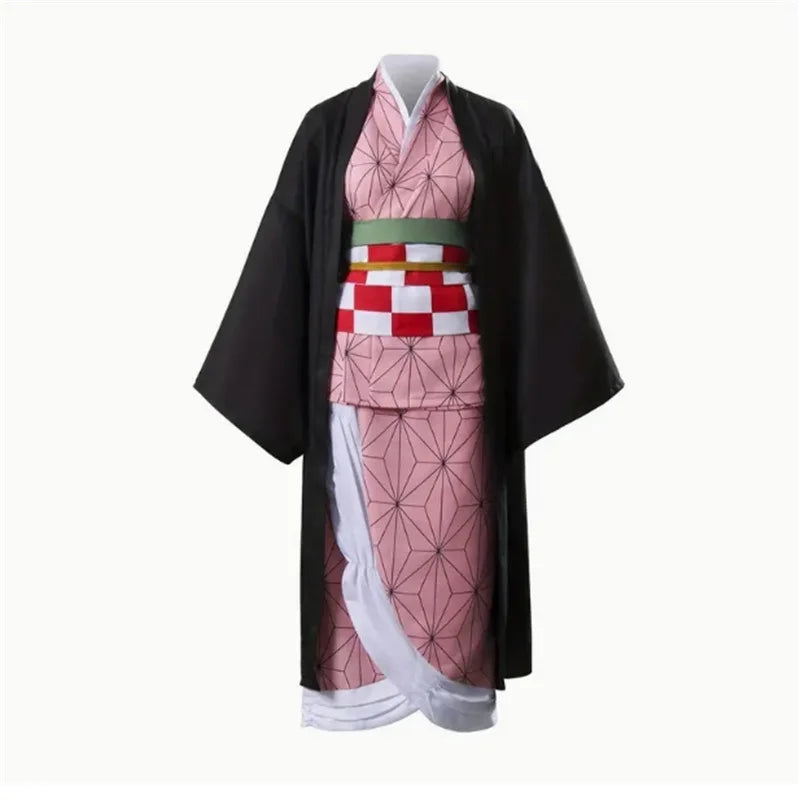 Nezuko Kamado Anime Cosplay Costume – Demon Slayer Kids Outfit