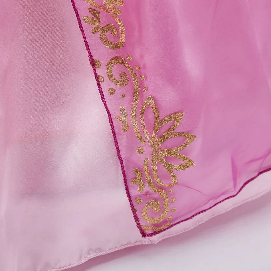 Girls Rapunzel Princess Costume Dress – Tangled Cosplay Outfit