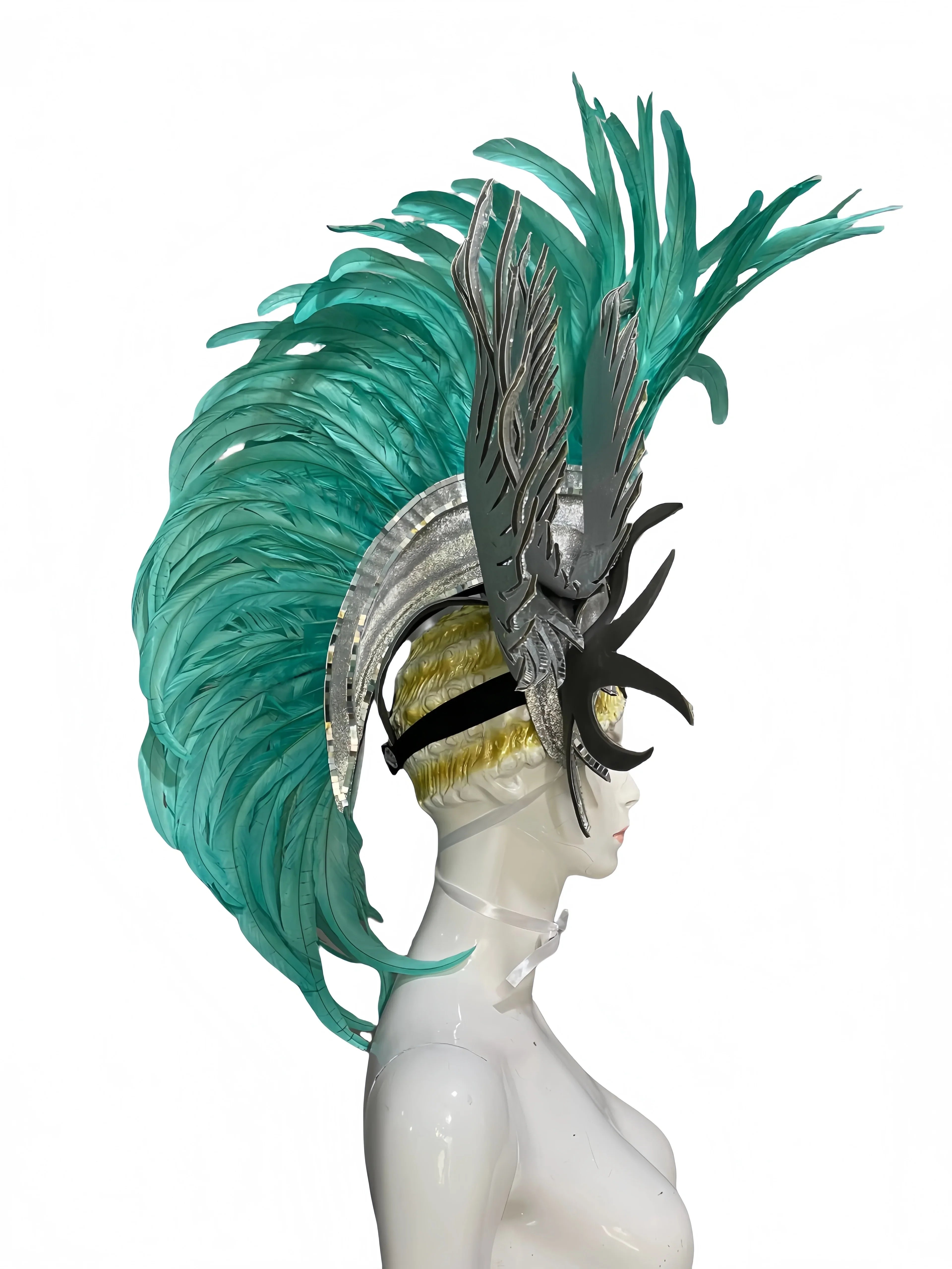 The Stardust Luminary – Premium Feathered Carnival & Samba Halo Headdress