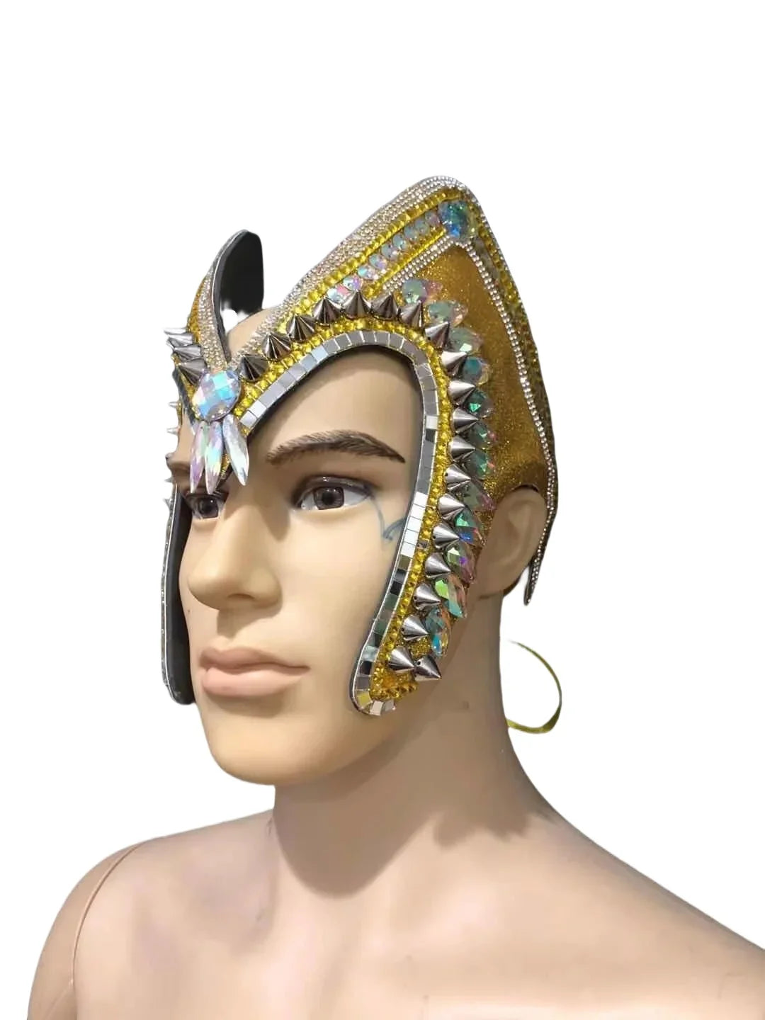 The Stardust Empress – Deluxe Feathered Samba & Carnival Crown