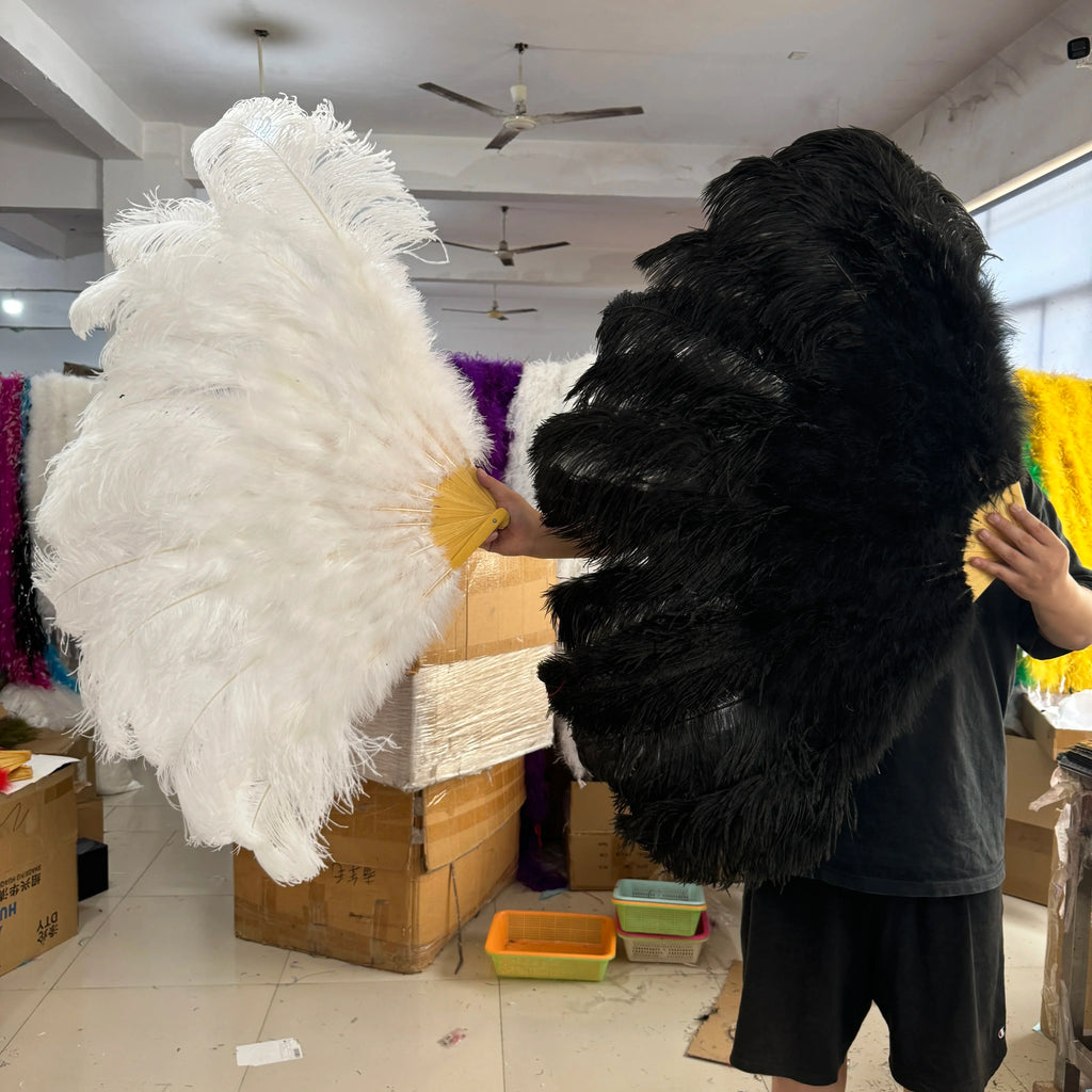 100CM Ostrich Feather Fans