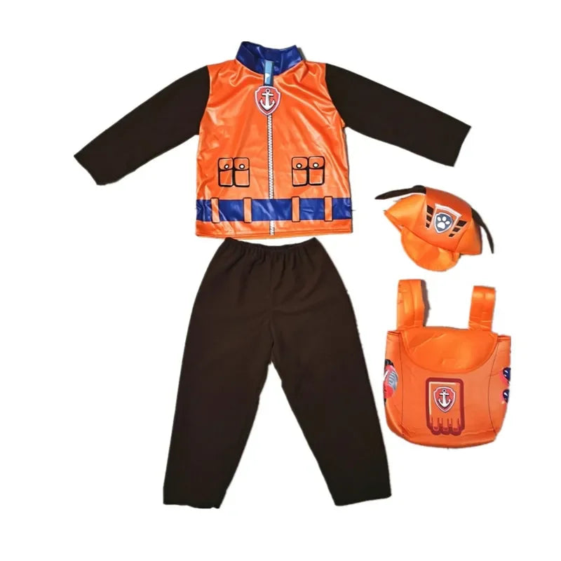 Kids Dog Patrol Cosplay Costume Set – Cartoon Uniform Outfit
