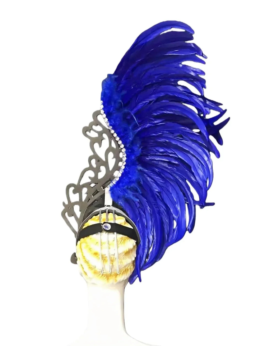 The Stardust Sovereign – Majestic Feathered Samba Carnival Headdress