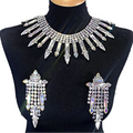 Rhinestone Necklace & Earring Set