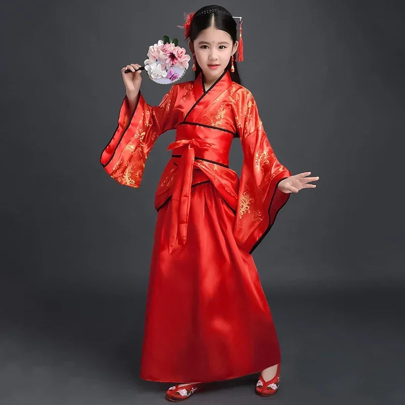 Girls Ancient Chinese Dress Kimono Yukata Costume for Girls