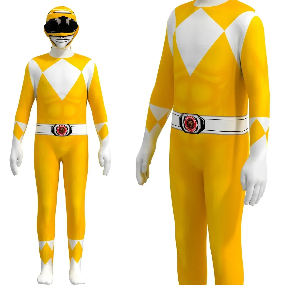 Power Samurai Sentai Rangers Costume – Superhero Cosplay Jumpsuit
