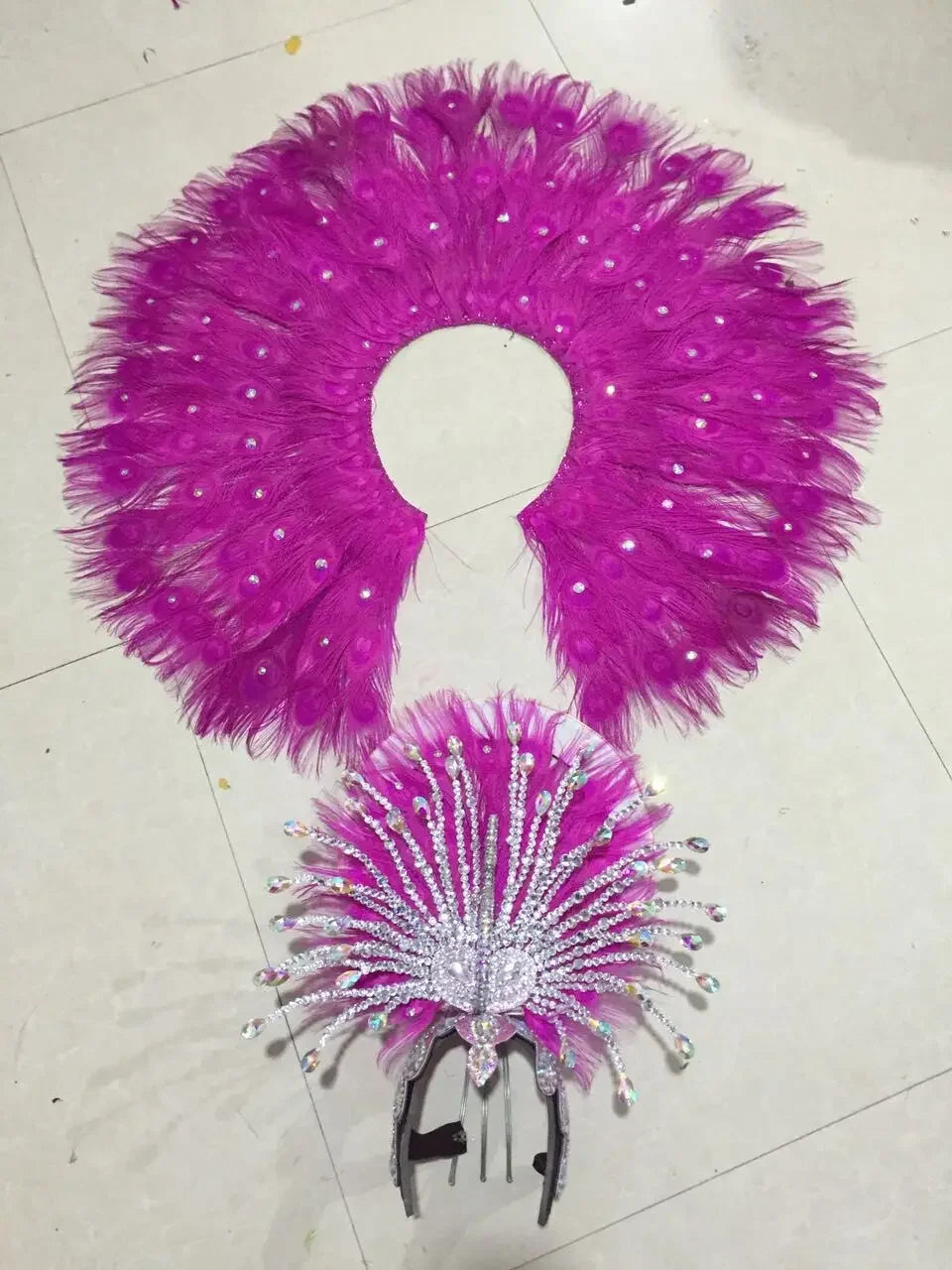 The Stardust Mirage – Premium Mohawk Feather Samba Carnival Headdress