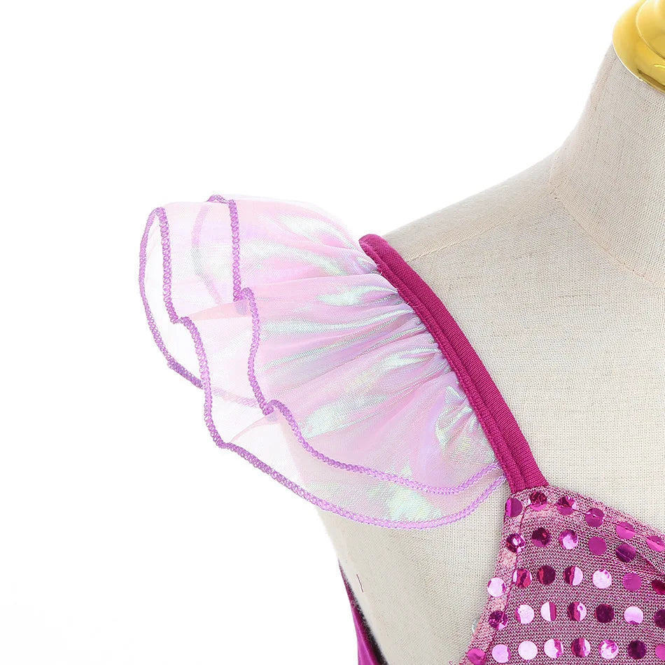 Kids Little Mermaid Ariel Princess Costume Dress – Cosplay Party Outfit