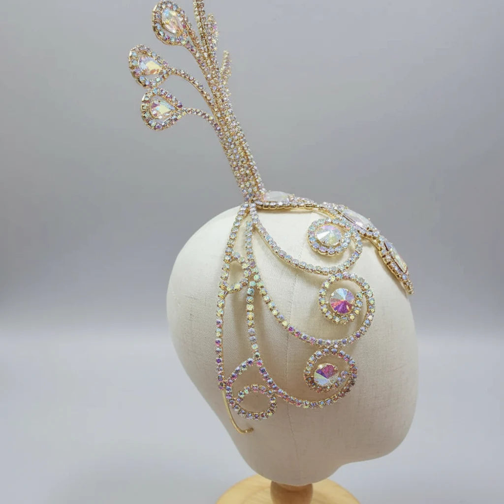 Rhinestone Tall Headpiece Base