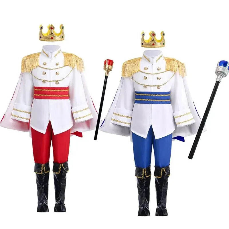 Boys King Carnival Costume 7 Piece – Royal Prince Outfit