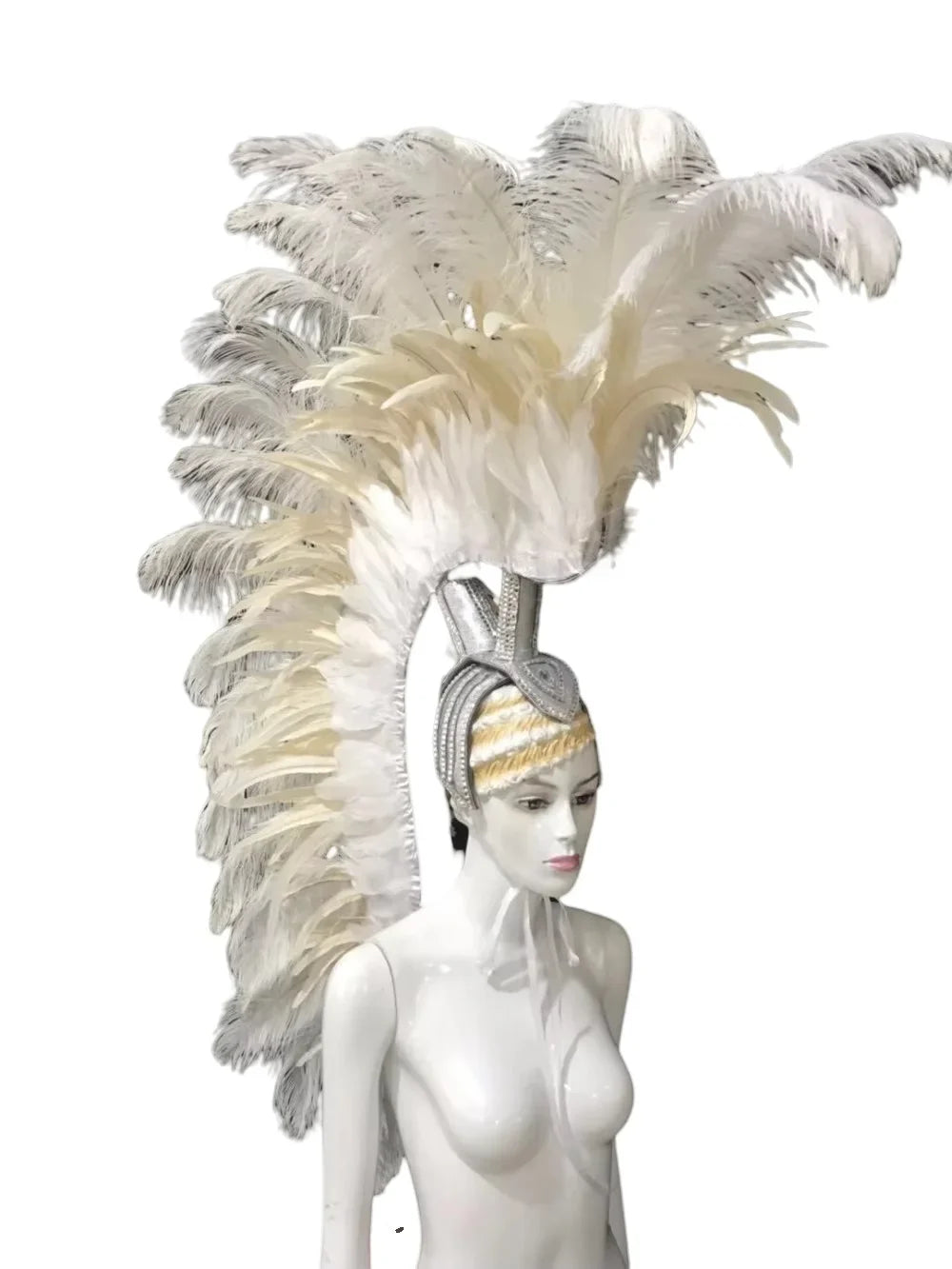 The Stardust Luminary – Premium Feathered Carnival & Samba Halo Headdress
