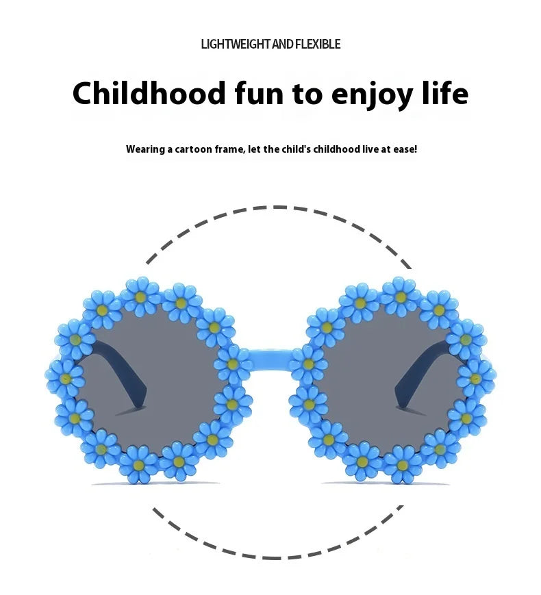 Kids Daisy Flower UV400 Sunglasses for Boys & Girls