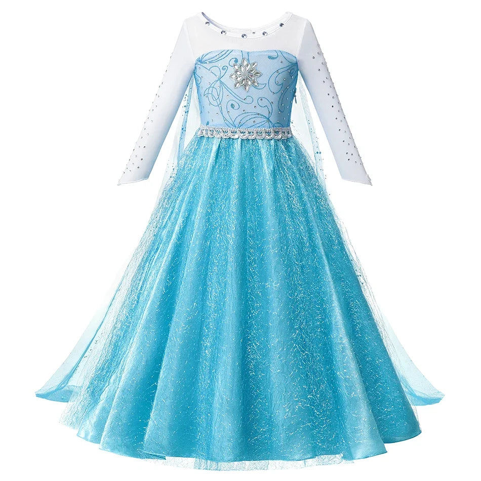 Ice Queen Halloween Princess Dress Toddler Cosplay Vesidos