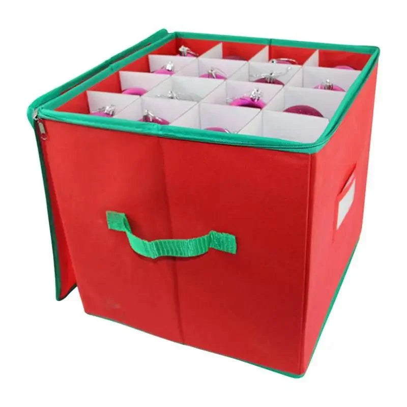 Red Christmas Compartment Storage Container