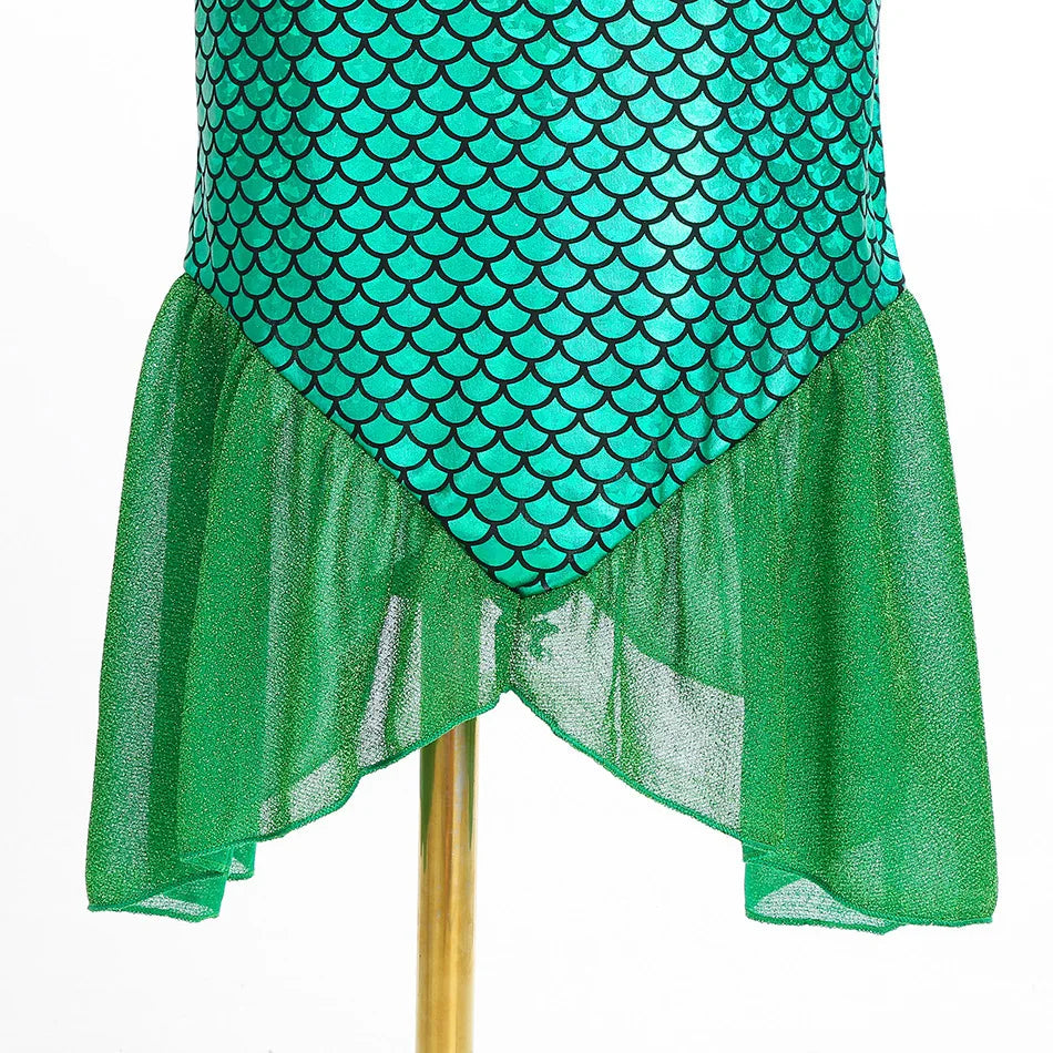 Kids Little Mermaid Ariel Princess Costume Dress – Cosplay Party Outfit