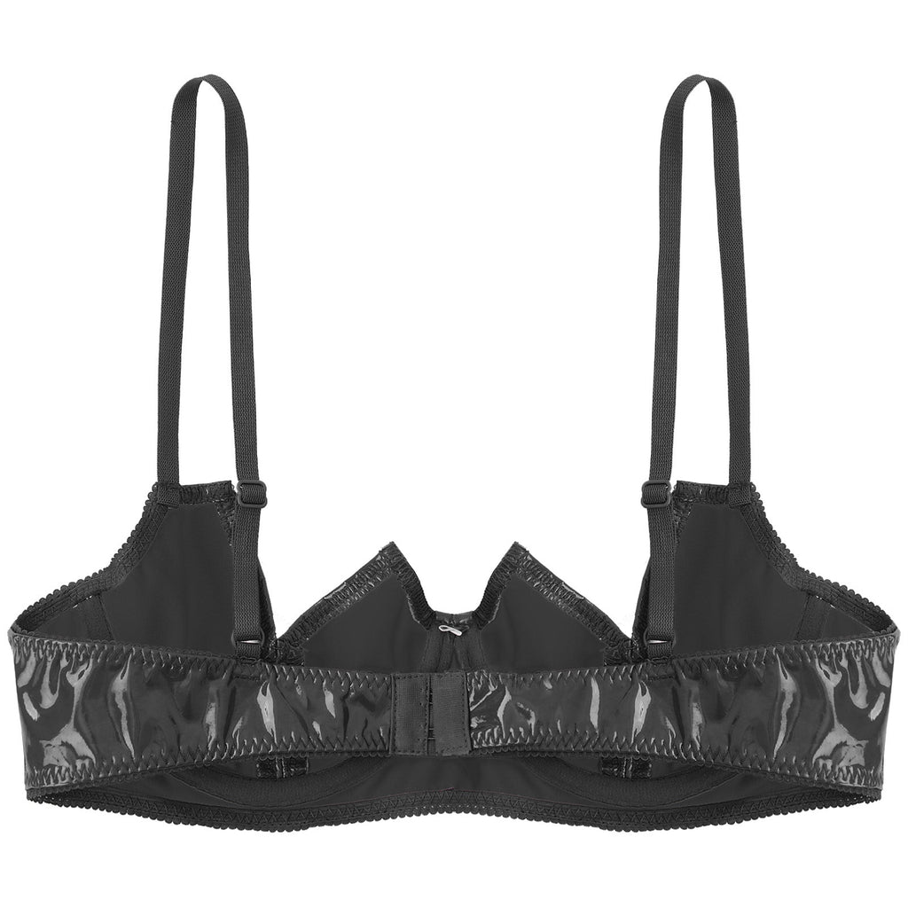 V-Notch Underwired Open Chest Bra Top
