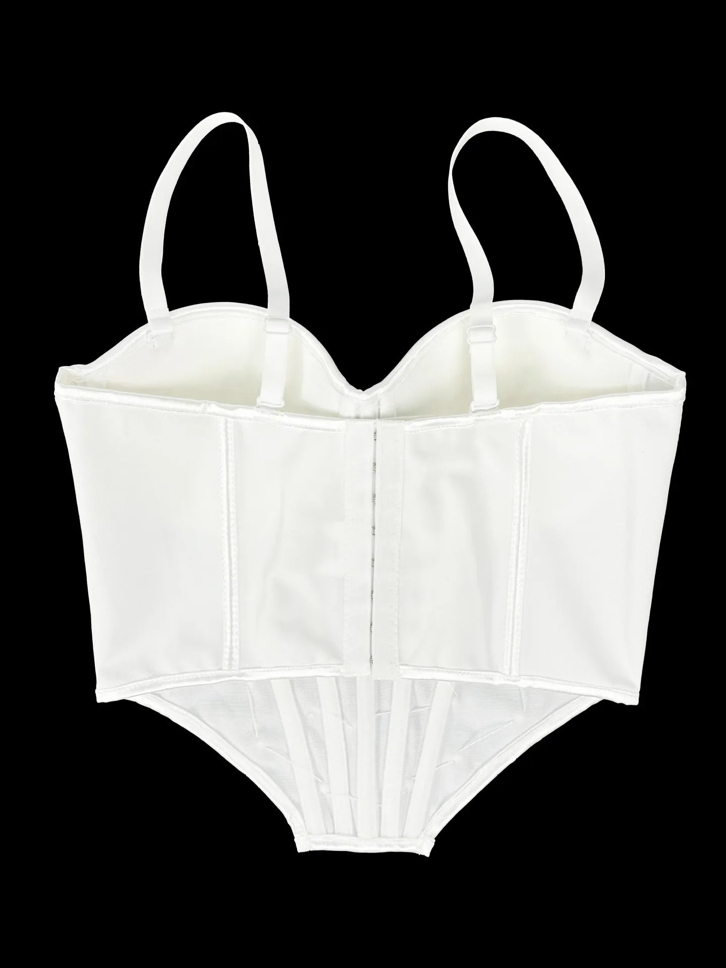 Pearl & Sequin Embroidered Floral Bustier Corset Top Asymmetric Camisole Bralette