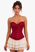Scarlet Prayer Burgundy Red Corset
