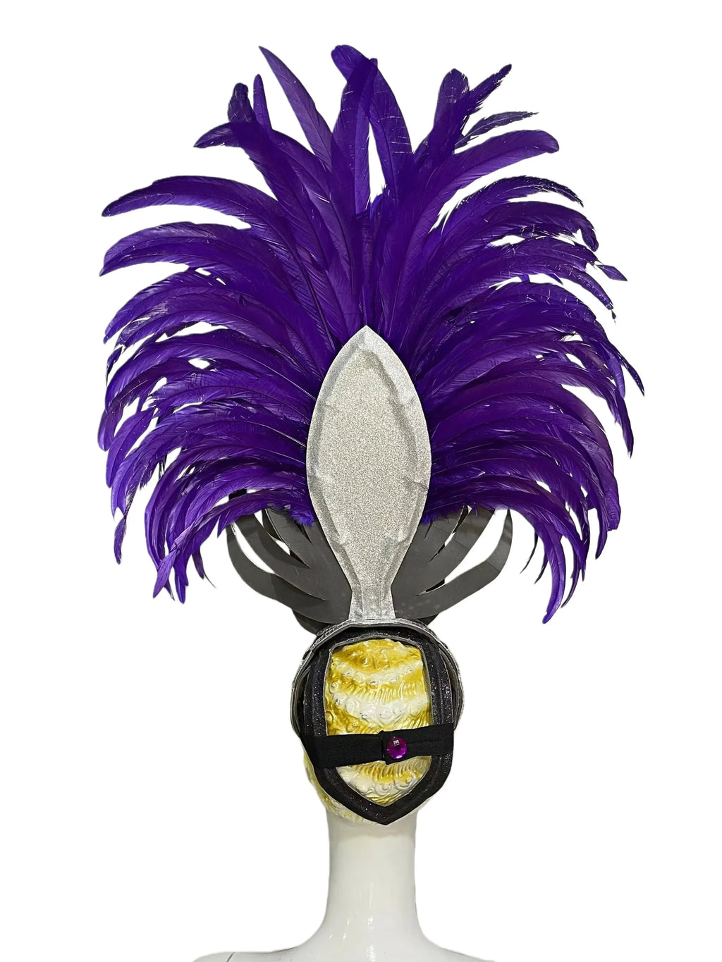 The Stardust Zenith – Premium Feathered Carnival & Samba Crown Headdress