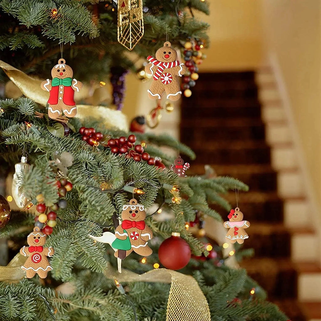 Candy Gingerbread Christmas Tree Ornament
