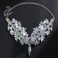 Multicolored Rhinestone Choker Necklace