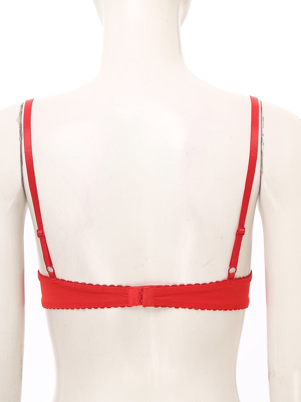 Satin Underwire Half-Cup Push-Up Bra