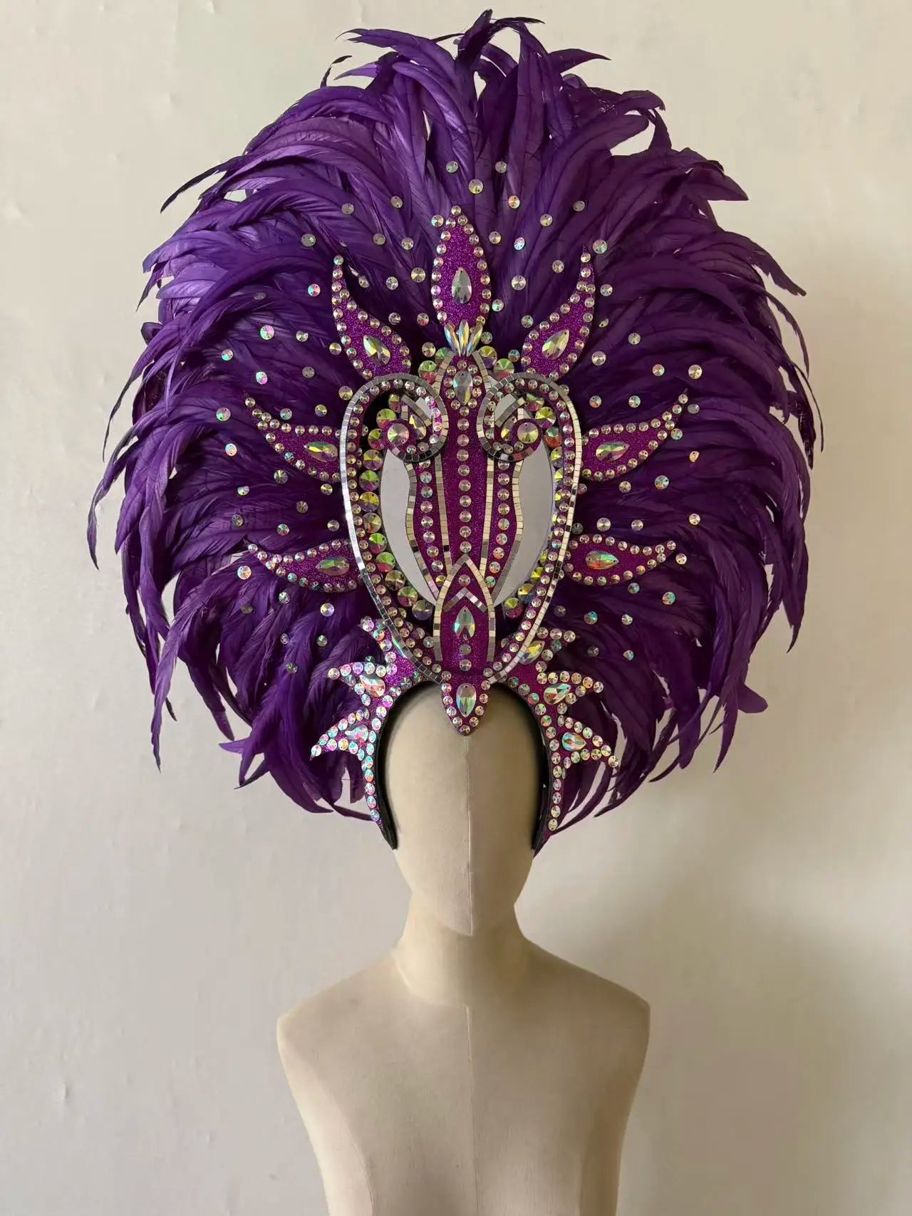The Stardust Copacabana Feather Crown – Samba Parade Headdress