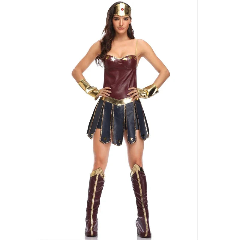Women Halloween Party Movie Justice Wonder Fantasia Fancy Dress