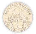 Unfinished Wood Yeti for Christmas Door Sign Kit | Wood Craft Cutouts | 1/4" Thick |