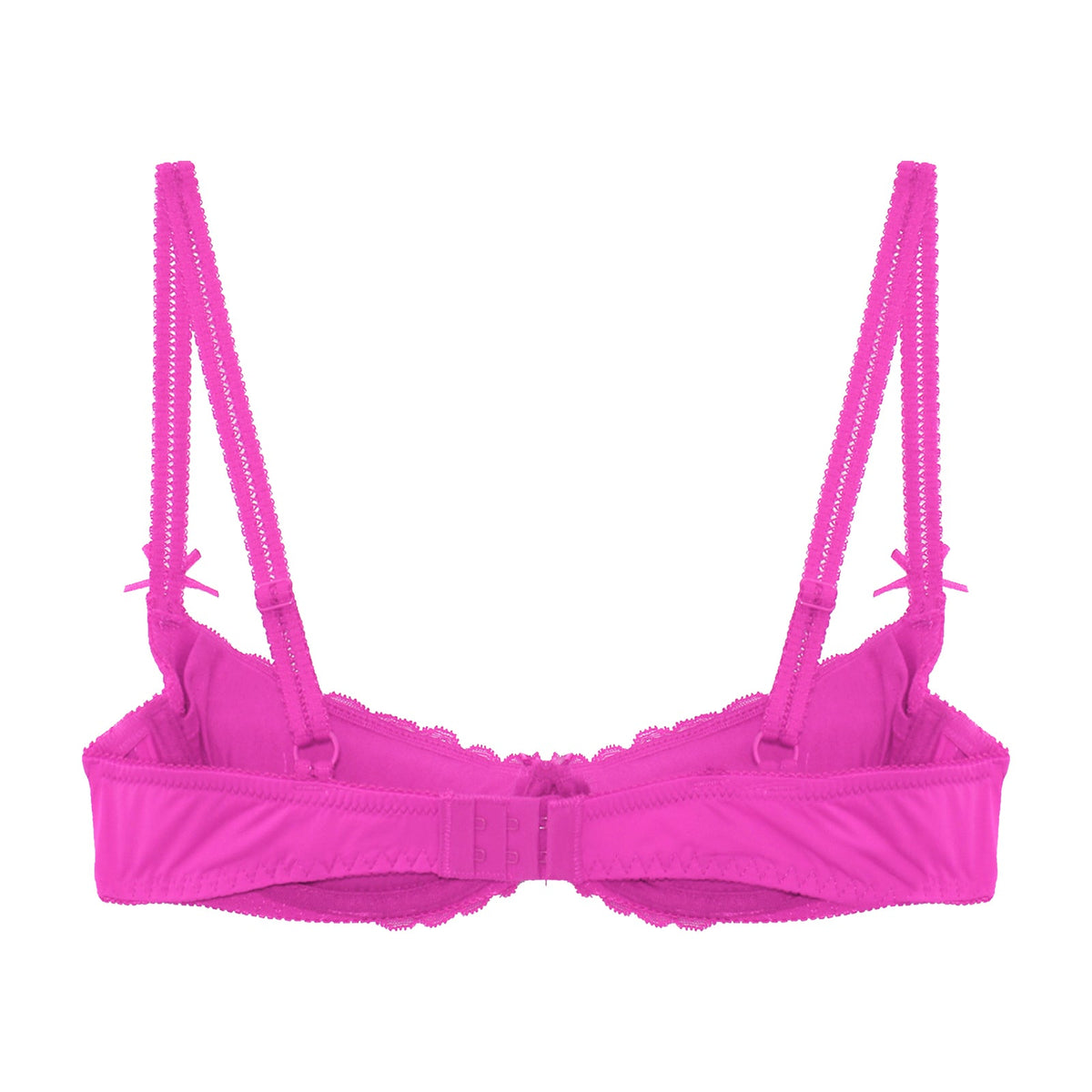 Lace Underwire Half-Cup Push-Up Bra