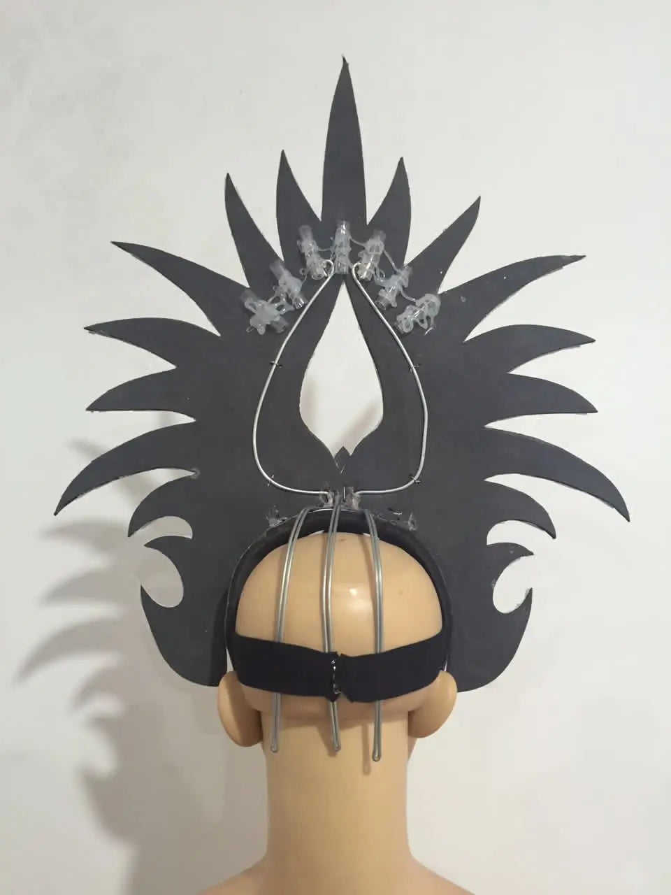 The Stardust Majestic Feather Crown – Carnival & Cabaret Stage Headdress