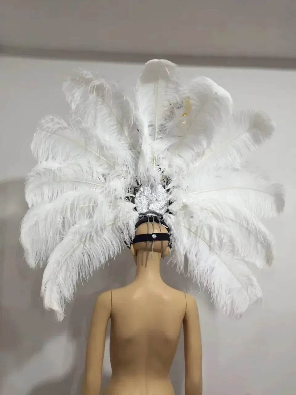 FASHIONABLE AND EXQUISITE HEADDRESS FEATHERS SAMBA DANCE CARNIVAL HALLOWEEN PARTY LATIN DANCE BAR PERFORMANCE HAT MASQUERADE