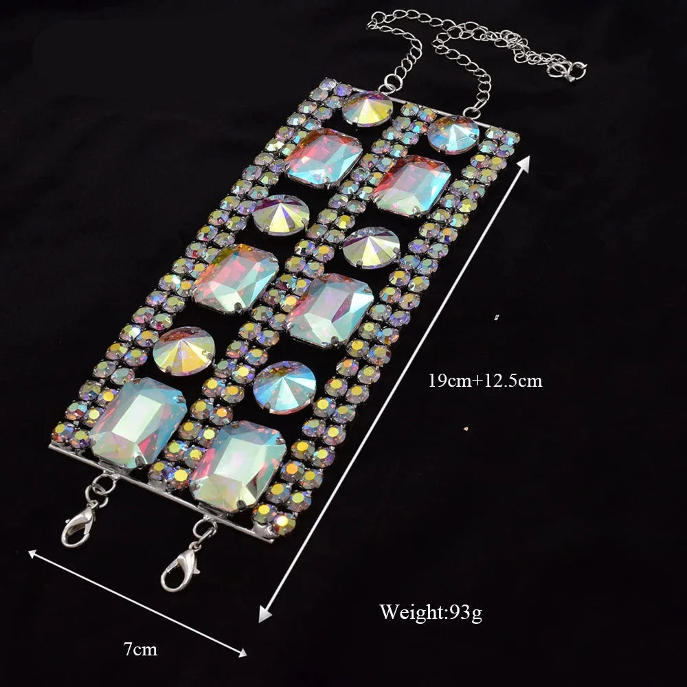 Glass Rhinestone Bracelet
