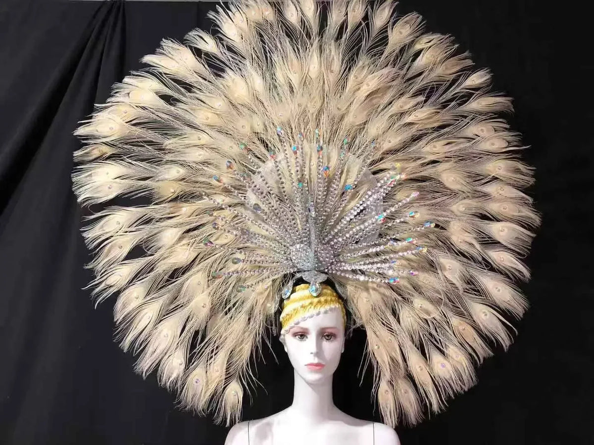 The Stardust Mirage – Premium Mohawk Feather Samba Carnival Headdress