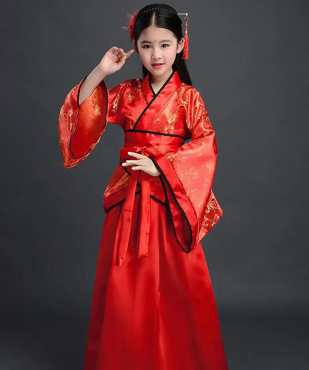 Girls Ancient Chinese Dress Kimono Yukata Costume for Girls