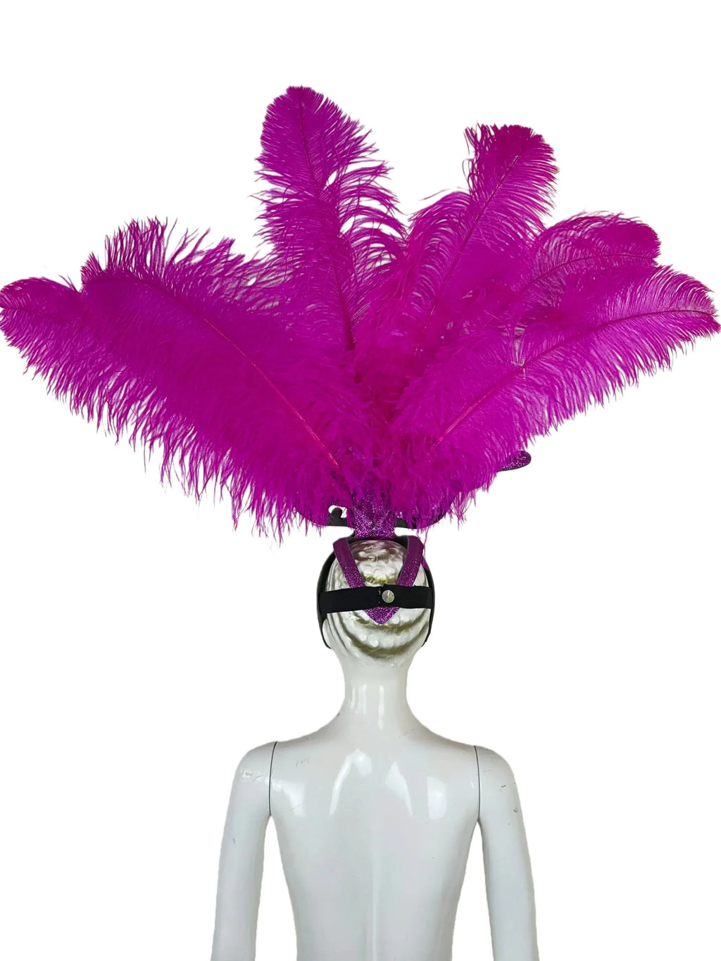The Stardust Dionysia – Rose Red Feather Carnival & Masque Ball Headdress