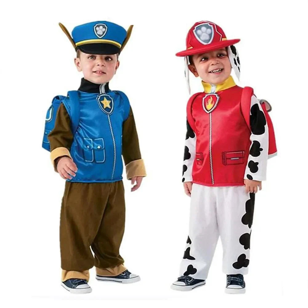 Kids Dog Patrol Cosplay Costume Set – Cartoon Uniform Outfit