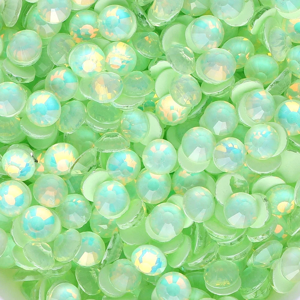 SS6-SS30 Mocha Opal Coral Reef Flatback Glass Non-Hotfix Rhinestones