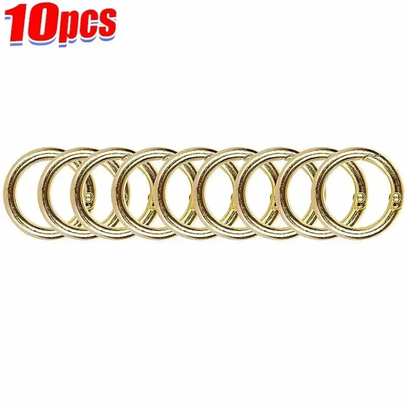 Metal Spring O-Ring Snap Clasp Clips for Bags, Keychains & DIY Crafts