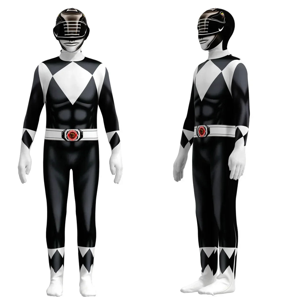 Power Samurai Sentai Rangers Costume – Superhero Cosplay Jumpsuit