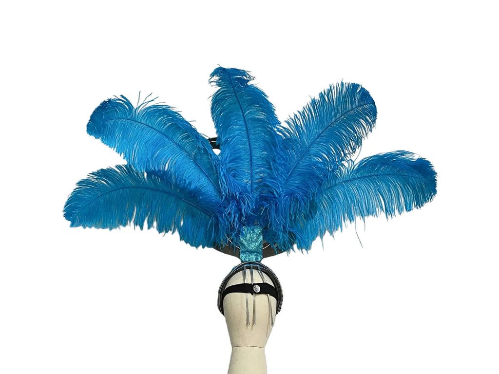 The Stardust Dionysia – Elegant Feathered Samba Carnival & Masquerade Headdress