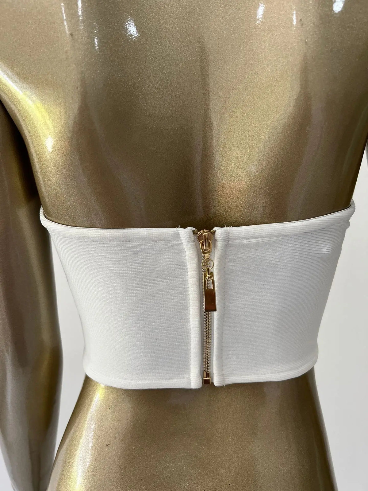 Sweetheart Neck Bandage Crop Top