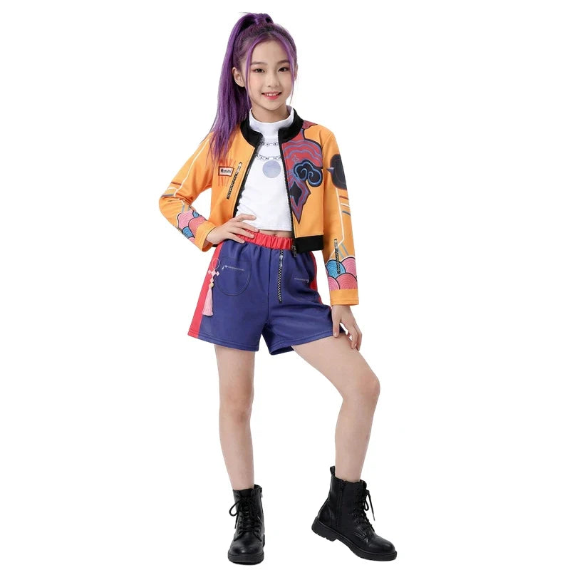 Rumi Girl Anime Cosplay Costume – Dance Performance Outfit