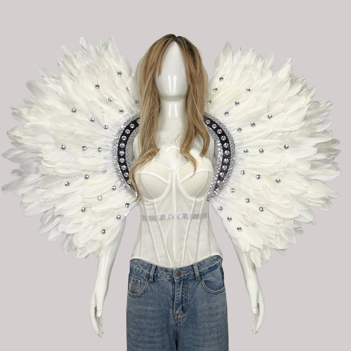 Unisex Feather Carnival Shawl & Scarf Performance Accessory
