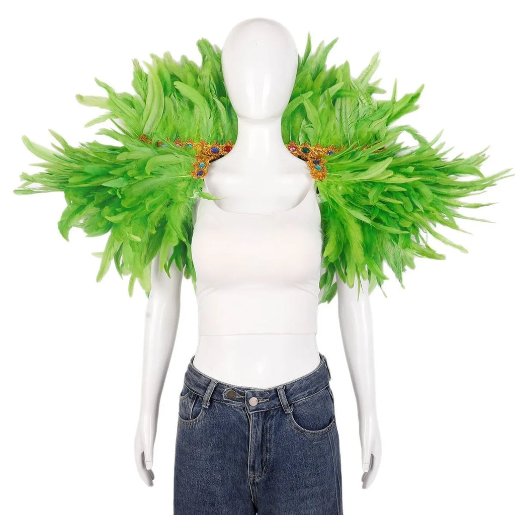Festival Carnival Feather Shawl