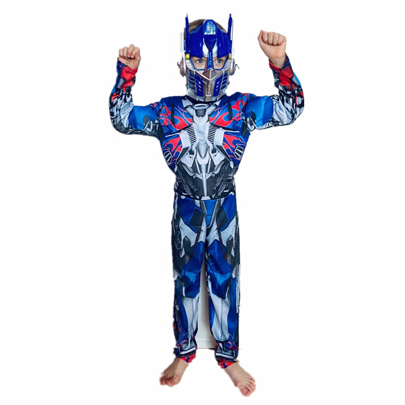 Kids Optimus Prime Transformer Costume – Muscle Jumpsuit Outfit