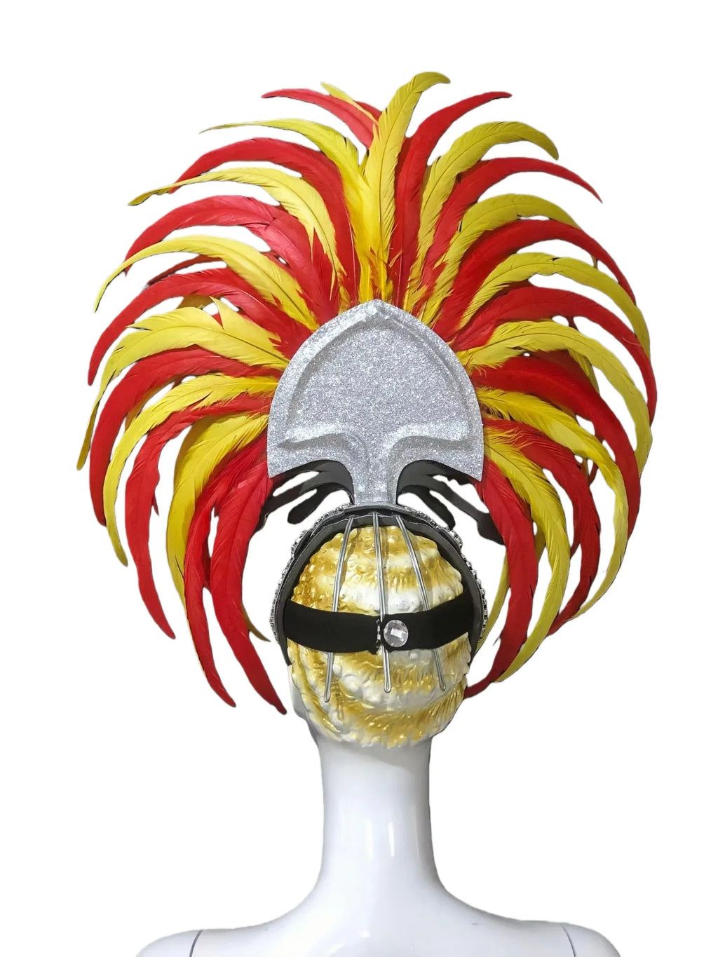 The Stardust Sovereign – Majestic Feathered Samba Carnival Headdress